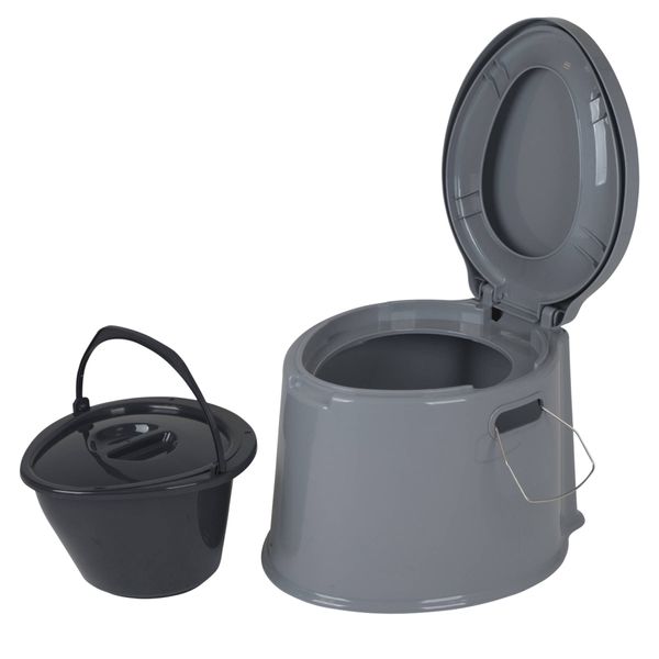 Биотуалет Bo-Camp Portable Toilet 7 Liters Grey (5502800) DAS301474 фото