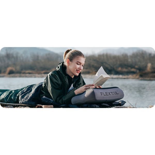 Надувная анатомическая подушка Flextail Zero Pillow SE, серая 6975755962184 100002726 фото