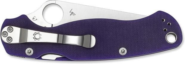Ніж Spyderco ParaMilitary 2 Dark Blue CPM-S110V C81GPDBL2 871315 фото