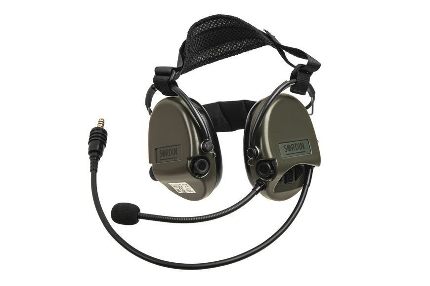 76332-06-S Навушники Sordin Supreme MIL CC Neckband Green PVC 6008834 фото