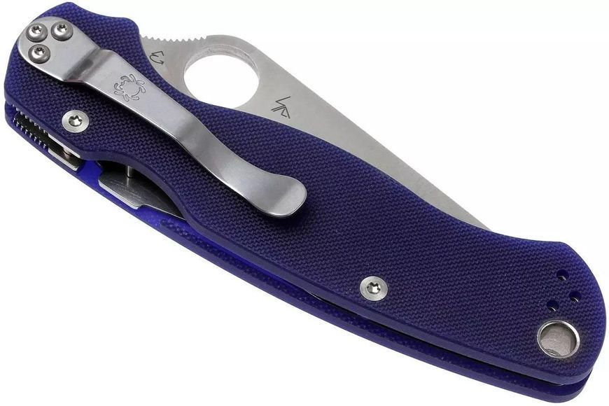 Ніж Spyderco ParaMilitary 2 Dark Blue CPM-S110V C81GPDBL2 871315 фото