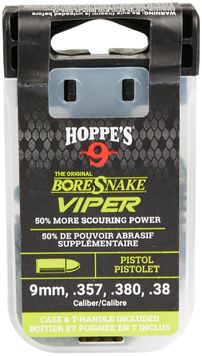 Протяжка для пистолета Hoppe`s Bore Snake Viper Pistol для калибр .355-.38 (9 мм) c бронзовыми ершами 23703736 фото