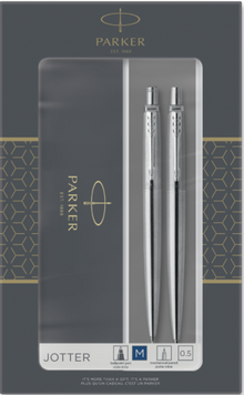 Набор ручек Parker JOTTER 17 SS CT BP+PCL в подарочной упаковке DUOSETS 2093256 86403 фото