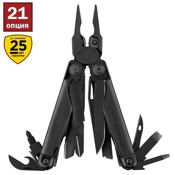 Мультитул Leatherman Surge Black + чехол Molle 831333 4007367 фото