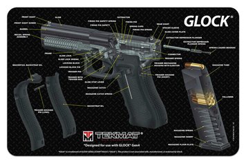 Килимок для зброї Tekmat Glock Cut Away 28x43 см 5520007 фото