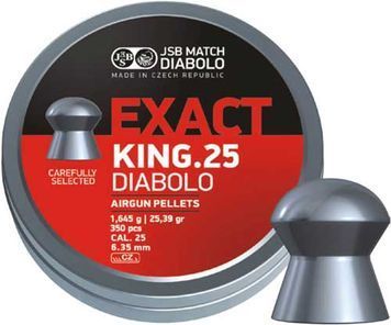 Кулі пневматичні JSB Exact King калібр 6,35 мм Вага - 1,64 г 150 шт/уп 14530554 фото