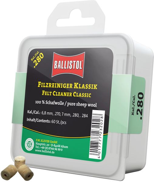 Патч для чищення Ballistol повстяний класичний для калібр .284 (7 мм) 60шт/уп 4290085 фото