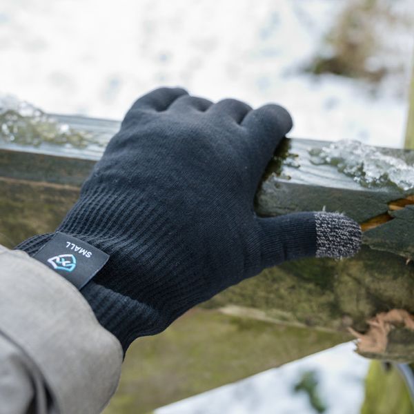 Рукавички водонепроникні Dexshell ThermFit 3.0 Gloves, чорні, розмір S DG12402BLK-S 999995690 фото