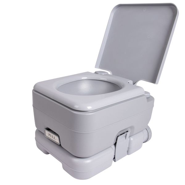 Біотуалет Bo-Camp Portable Toilet Flush 10 Liters Grey (5502825) DAS301637 фото