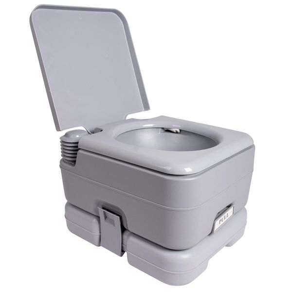 Біотуалет Bo-Camp Portable Toilet Flush 10 Liters Grey (5502825) DAS301637 фото