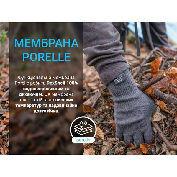 Рукавички водонепроникні Dexshell ThermFit 3.0 Gloves, чорні, розмір S DG12402BLK-S 999995690 фото