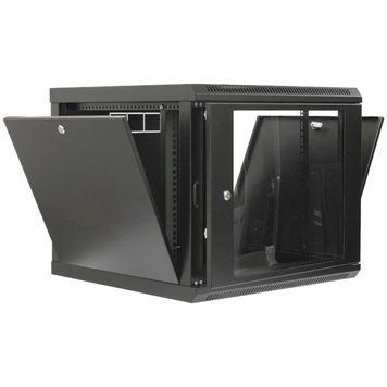 19" 9U 600x500x507мм акрилове скло чорна Шафа 99-10025982 фото