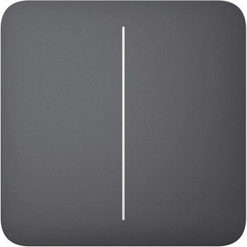 Ajax SoloButton (2-gang) [55] graphite кнопка Кнопка двоклавішного вимикача 99-00013093 фото