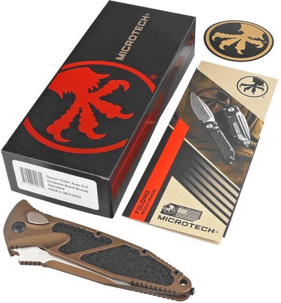 Нож Microtech Socom Elite Auto Drop Point Cerakote Burnt Bronze 160A-1UB-C19Z4 14090856 фото