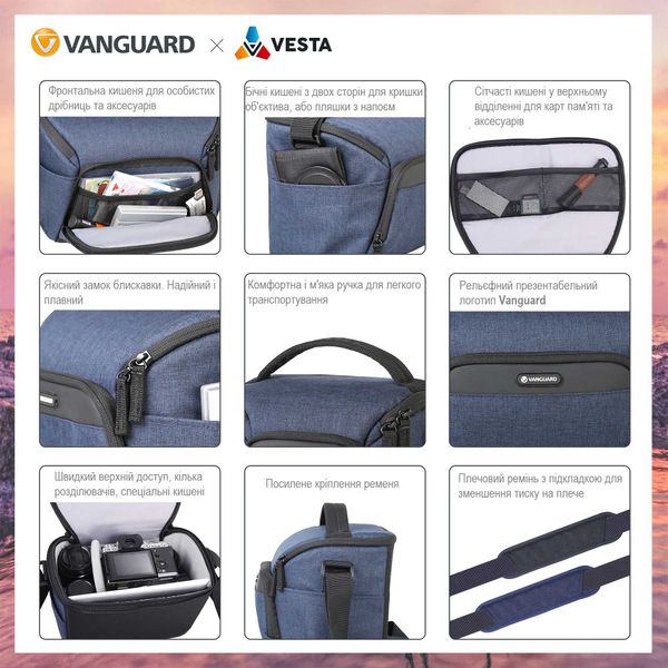 Сумка Vanguard Vesta Aspire 15Z Gray (Vesta Aspire 15Z GY) DAS301101 фото