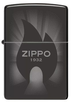 Зажигалка Zippo High Polish Black Radiant Design 46175 77890602 фото