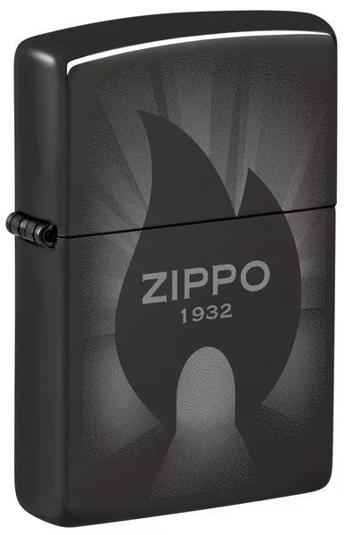 Зажигалка Zippo High Polish Black Radiant Design 46175 77890602 фото