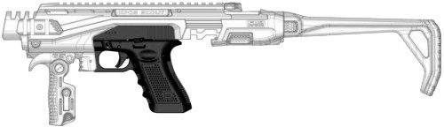 Конверсионный кит - Обвес тактический FAB Defense KPOS Scout для Glock 17 / Glock 19 FDE Песочный fx-kscoutt 24100266 фото