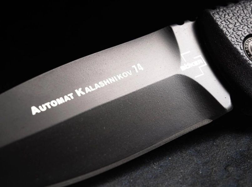 Ніж Boker Plus AKS-74 Spearpoint D2 Black Чорний 01KALS95 4008557 фото