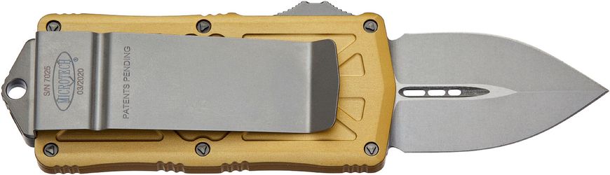 Ніж Microtech Exocet Stonewash Champagne gold 157-10CG 14090220 фото