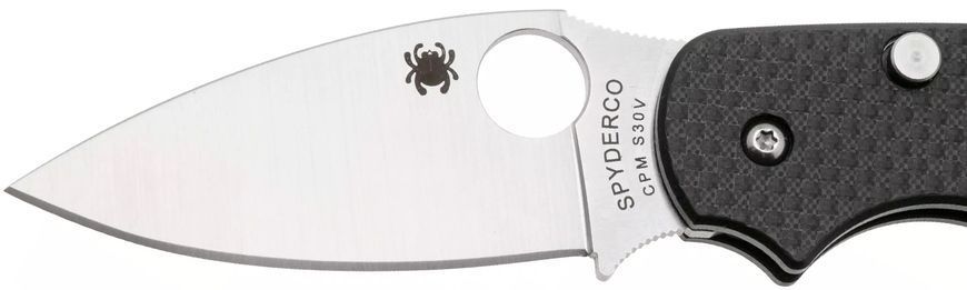 Ніж Spyderco Sage CF S30V Black C123CFBCLP 871758 фото