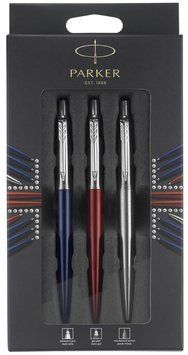 Набор ручек Parker JOTTER 17 Royal Blue CT BP + Kensington Red CT GEL + SS CT PCL в подарочной упаковке LONDON 2032740 94737 фото