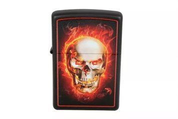 Запальничка Zippo Lighter Burning Skill Black Matte 28307 V77550745 фото