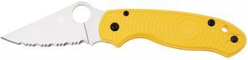Ніж Spyderco Para 3 Lightweight Serrated MagnaCut Yellow Cеррейтор C223SYL 871760 фото