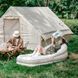 Матрас надувной кемпинговый одноместный Naturehike CNK2300DZ020, 180x90x60 см, Бежевый со встроенным насосом для надувания. 6976023922480 97949 фото 3