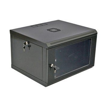 6U Шафа 19" , 600x500x373мм (Ш*Г*В), економ, акрилове скло, чорна 99-00006974 фото