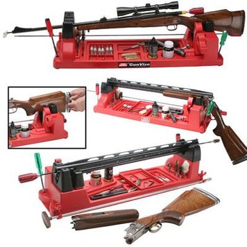 Подставка MTM Gun Vise для чистки оружия (с органайзером) Красная 17730874 фото