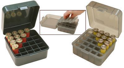 Коробка MTM Dual Gauge Shotshell Case універсальна на 25 патронів 12, 16, 20 калібр Зелена S25D-11 17730892 фото
