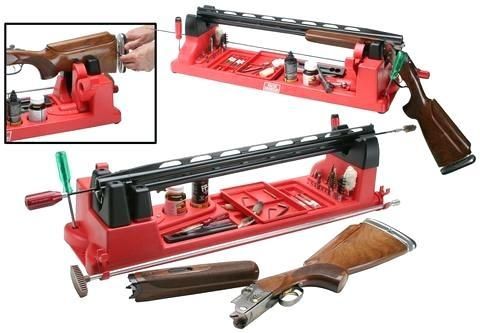 Подставка MTM Gun Vise для чистки оружия (с органайзером) Красная 17730874 фото