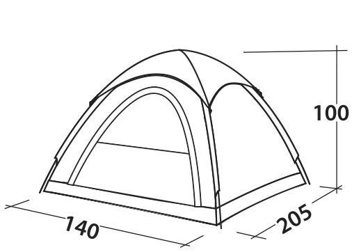 Намет двомісний Easy Camp Comet 200 Rustic Green (120404) 929564 фото