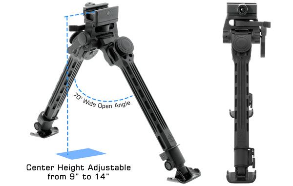 Сошки Leapers UTG Big Bore Full Stability, 23-35,5 см Picatinny 23700964 фото