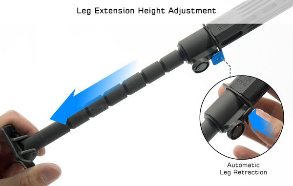 Сошки Leapers UTG Big Bore Full Stability, 23-35,5 см Picatinny 23700964 фото