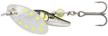 Блешня Savage Gear Sticklebait Spinner #2 7.3g Green Silver Ayu 18544472 фото