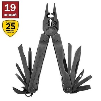 Мультитул Leatherman Super Tool 300 Eod-Black + чохол Molle Чорний (Для Саперів) 831369 4007145 фото