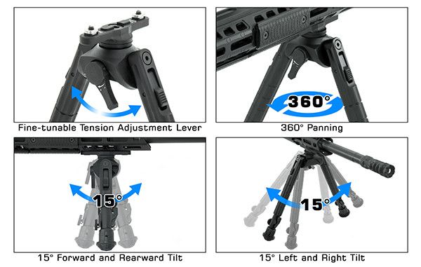 Сошки Leapers UTG Recon 360 TL, 14-18 см M-LOK 23700965 фото