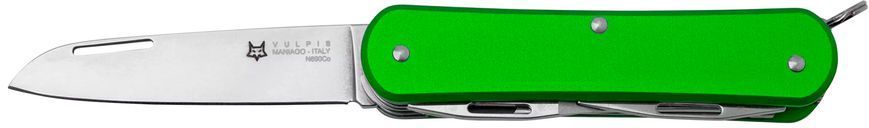 Ніж багатофункціональний Fox Vulpis Aluminium OD Green 5 інструментів FX-VP130-SF5 OD 17530689 фото