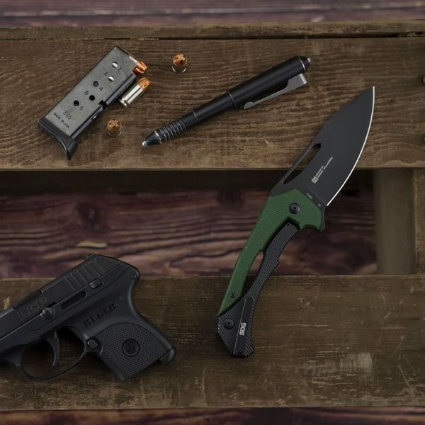 Нож SOG Bulwark FLK D2 Micarta OD Green SOG-14-24-02-57 12580321 фото