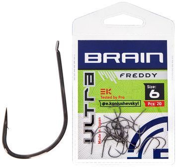 Крючок Brain Ultra Freddy #6 (20шт/уп) 18585272 фото