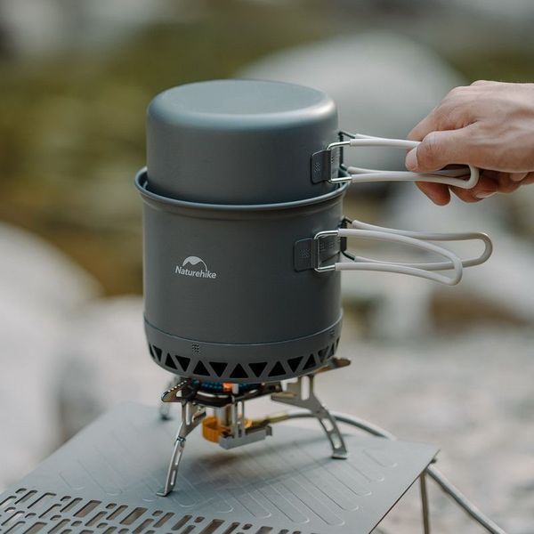 Набор посуды для кемпинга 2 ед. Naturehike CNK2300CJ0002, 1,8 л, алюминий 6976023929571 98054 фото
