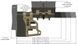 Приклад MDT Skeleton Carbine Stock 975'' Матеріал - алюміній Пісочний 102856-FDE 17280078 фото 3