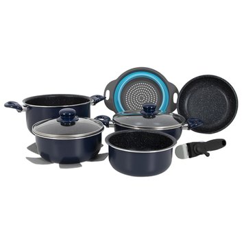 Набір посуду Gimex Cookware Set induction 9 предметів Blue (6977225) DAS302022 фото