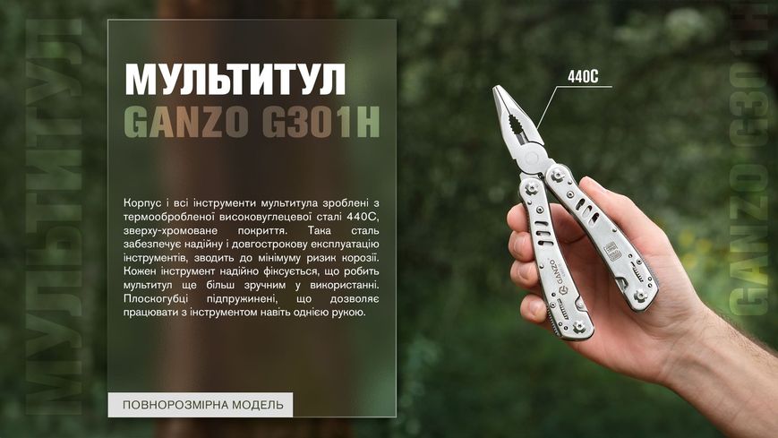 Мультитул Multi Tool Ganzo G301-H 35494 фото