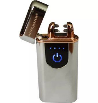 Запальничка Silver Match SM ICON ALLSAINT TOUCH DBLARC IGNIT Сріблястий (40674270SL) V77550653 фото