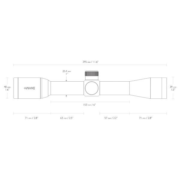 Прицел оптический Hawke Vantage 4x32 MOA (Mil Dot) 922117 фото