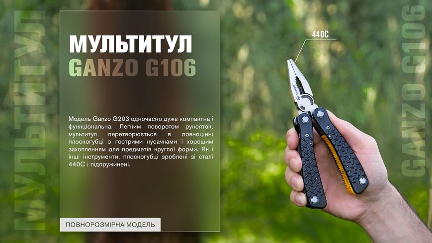 Мультитул Multi Tool Ganzo G106 39945 фото