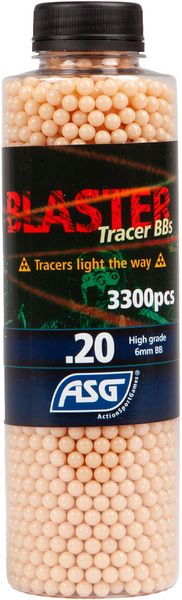 Страйкбольные шарики ASG Blaster Tracer Red 6 мм 0,2 г 3300 шт 23704152 фото